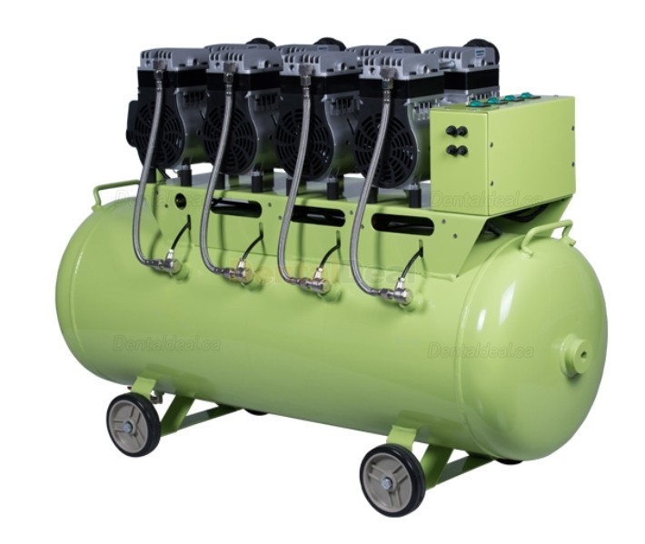 Greeloy&reg; GA-84 4HP Dental Slient Oilless Air Compressor 120L Tank 620L/min